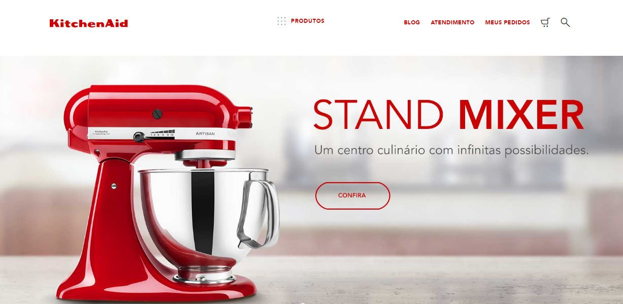 KitchenAid apresenta novo site