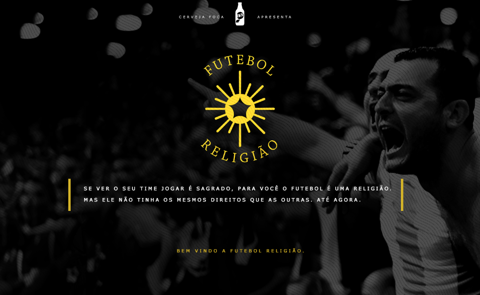 Cerveja Foca reconhece futebol como culto religioso