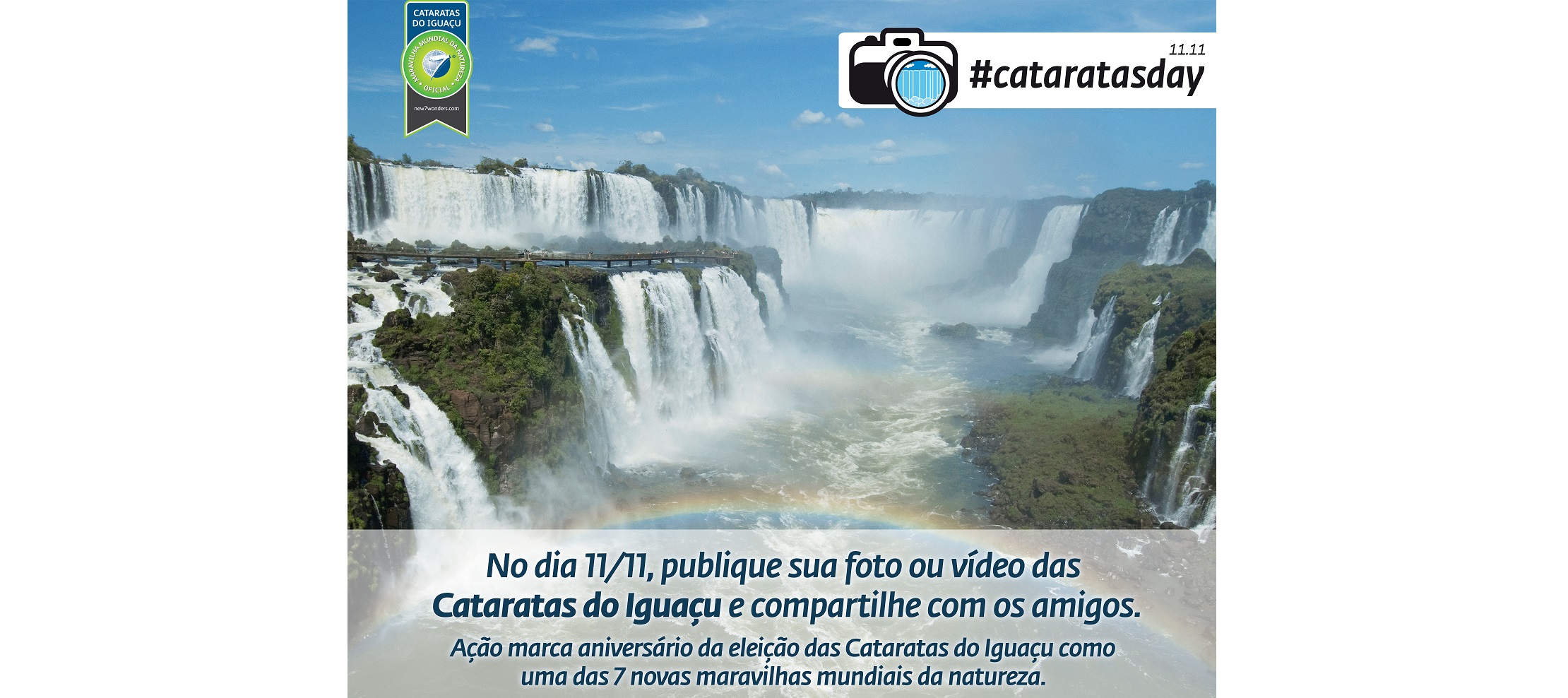 Brasil e Argentina convidam o mundo inteiro a participar do #cataratasday