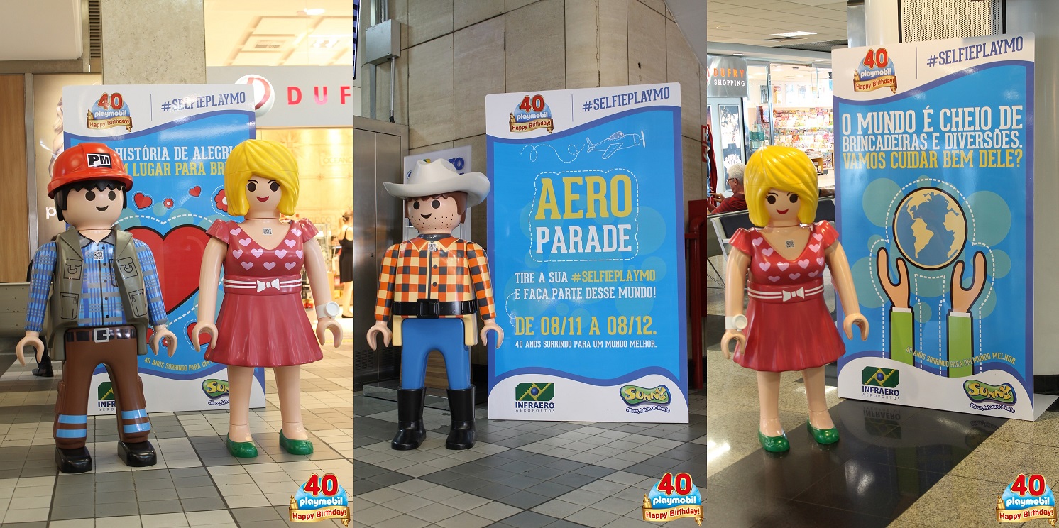 Playmobil agita Aeroporto de Congonhas