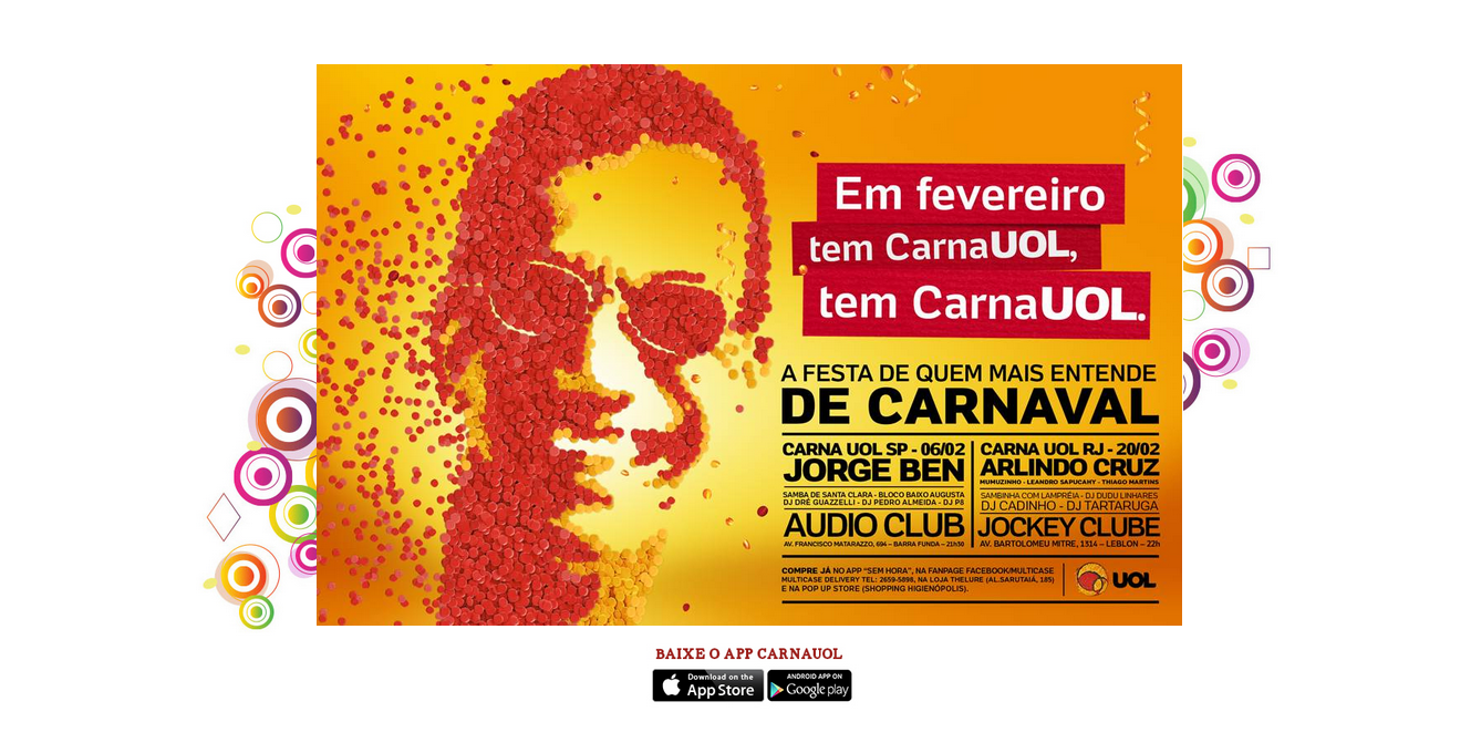 CarnaUOL contará com os principais blocos de rua de São Paulo e Rio de Janeiro