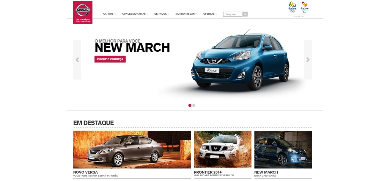 Nissan do Brasil apresenta novo website
