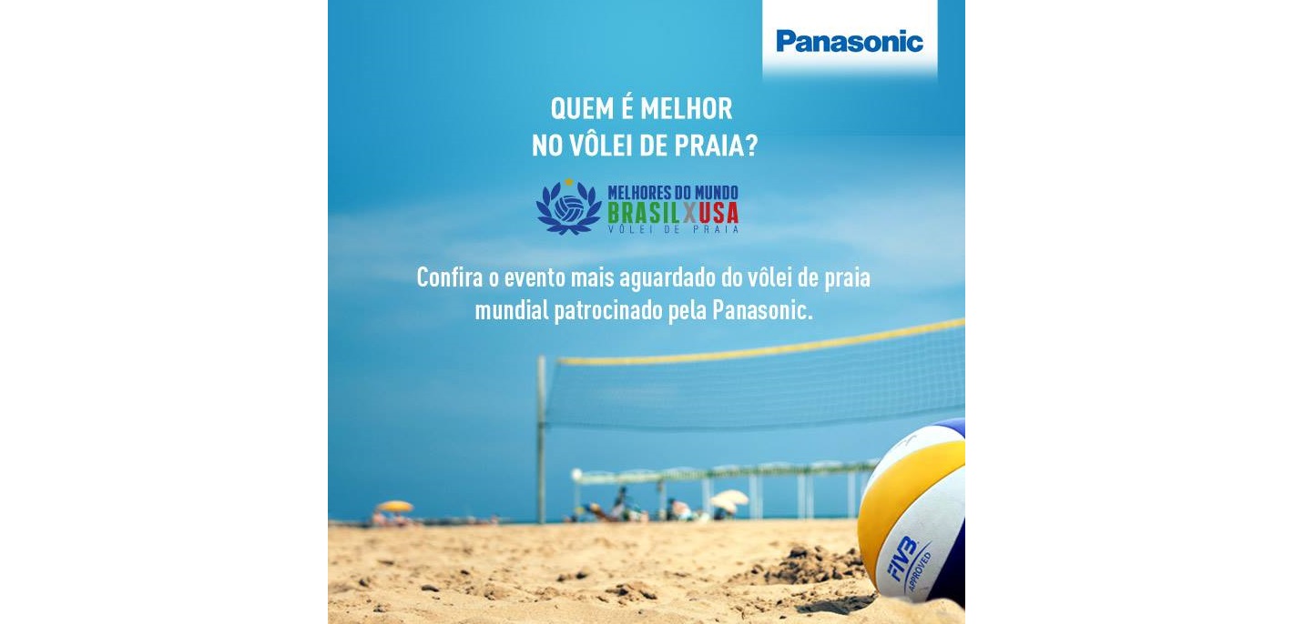 Panasonic patrocina Desafio Melhores do Mundo 2015 de Vôlei de Praia