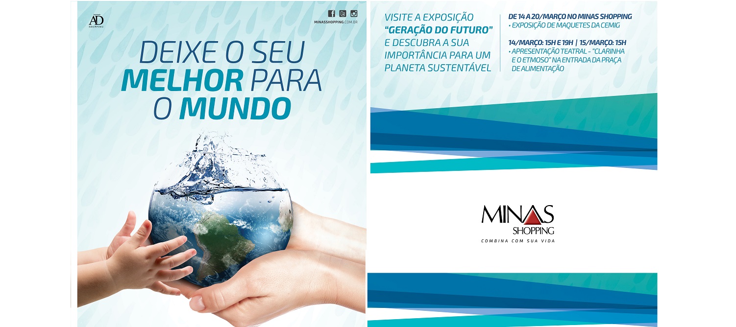 Minas Shopping promove conscientização sobre consumo de água e energia