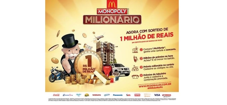 Promoção Monopoly volta ao McDonald’s