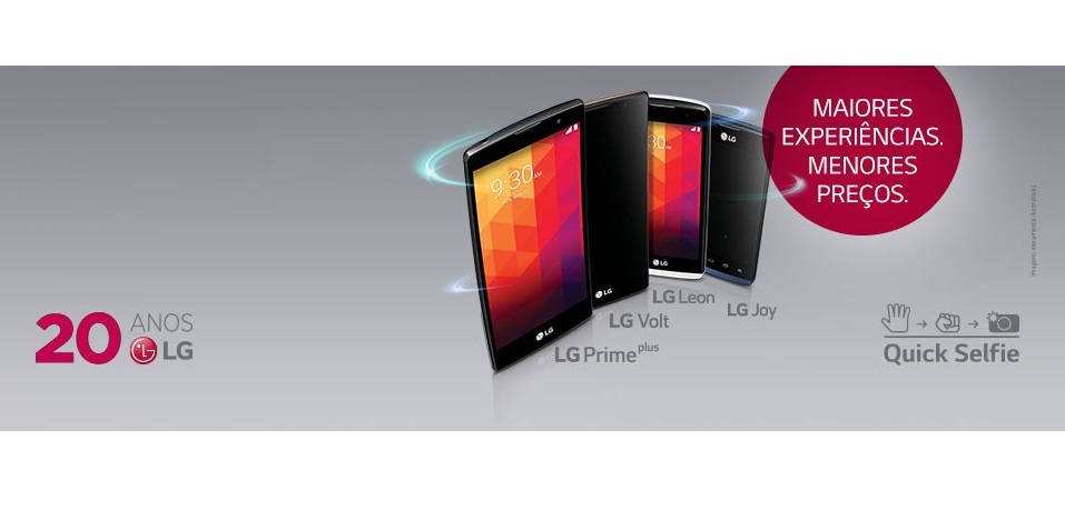 LG apresenta nova linha de smartphones intermediários