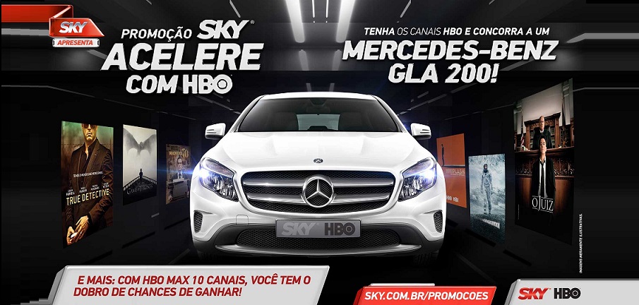 Promoção ‘SKY – Acelere com HBO’ premia assinante com Mercedes-Benz