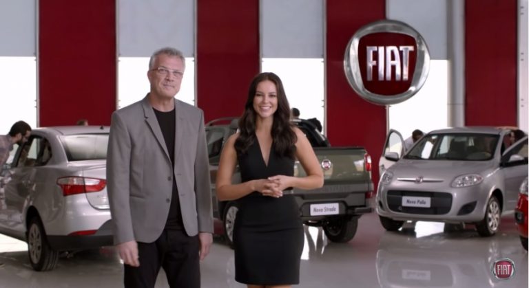 Pedro Bial e Paola Oliveira juntos em novo comercial de Fiat