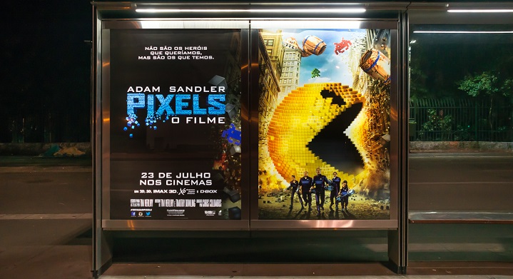 Salve cria ação para o filme Pixels, da Sony Pictures