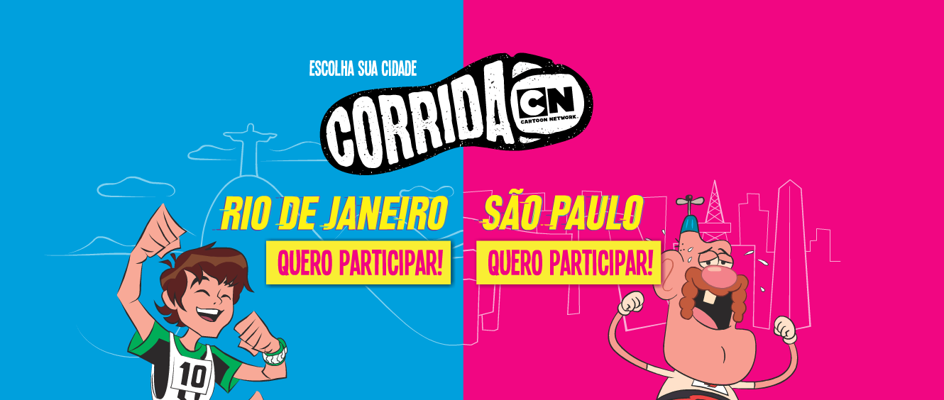 Corrida Cartoon Network em São Paulo será cheia de atrações gratuitas