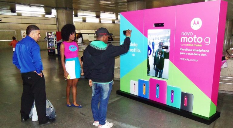 Motorola promove nova geração de Moto G em estações de metrô