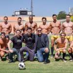 Mauricio Meirelles, Cesar Rodrigues (diretor de Joe Boxer no Brasil) e Rodrigo Simas entre os modelos com cuecas Joe Boxer