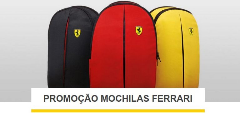 Postos Shell lançam a promoção Mochilas Ferrari