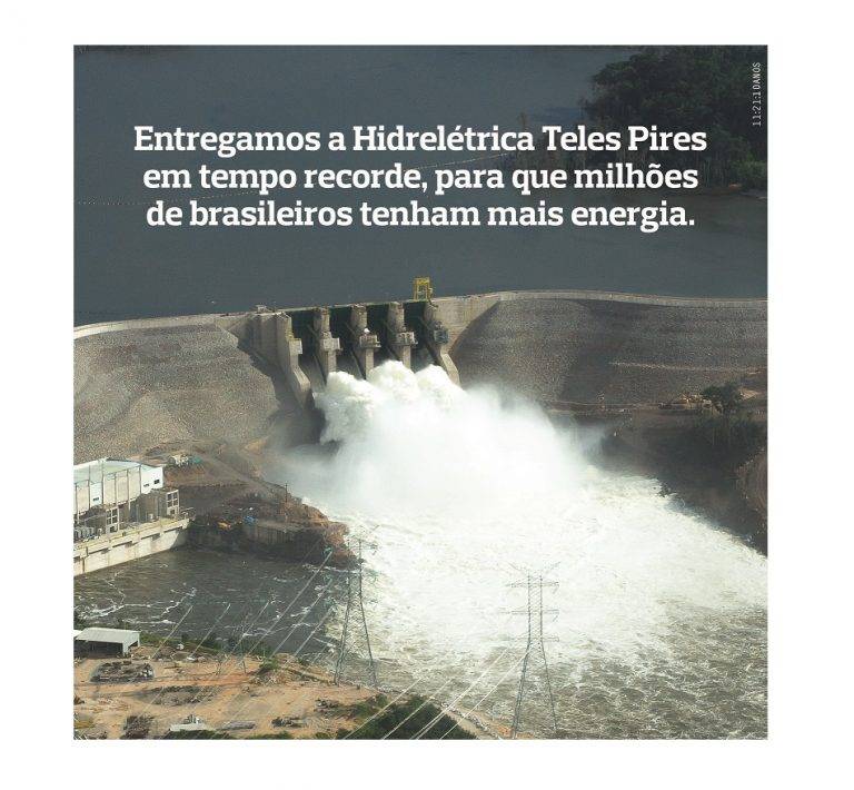 Hidrelétrica Teles Pires tem campanha da 11:21