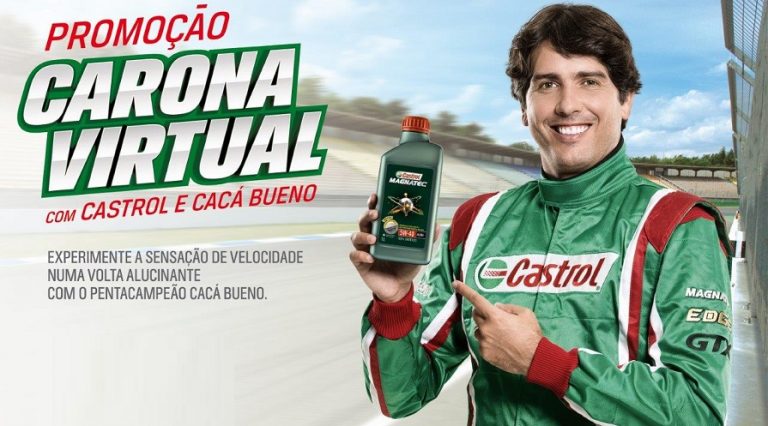 Castrol lança promoção ‘Carona Virtual’ com Cacá Bueno