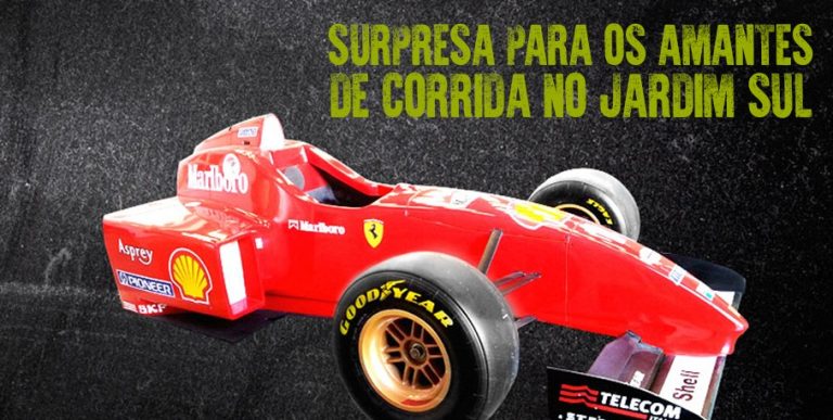 Relógios Scuderia Ferrari e Shopping Jardim Sul oferecem experiência em simulador de Fórmula 1