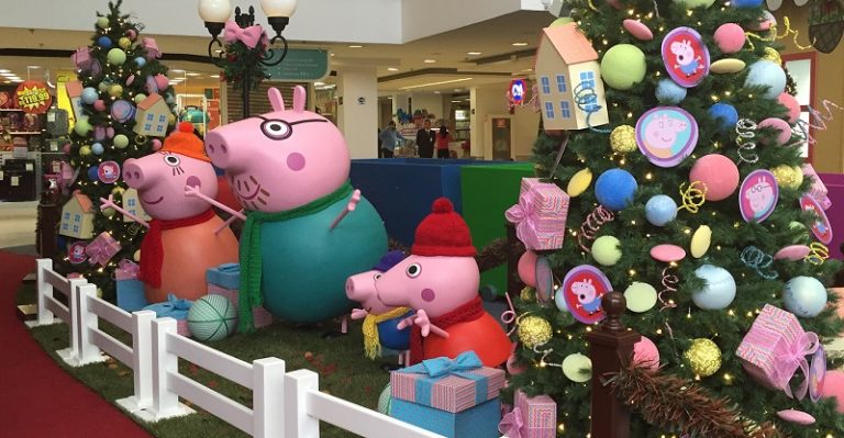Peppa Pig anima o Natal do Shopping Jardim Sul