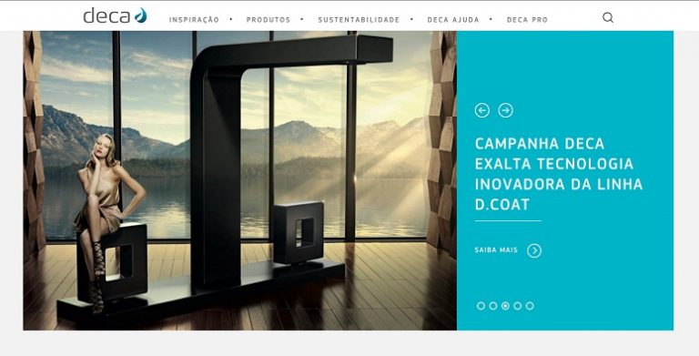 Deca lança novo site baseado nos pilares da sofisticação, eficiência e inspiração