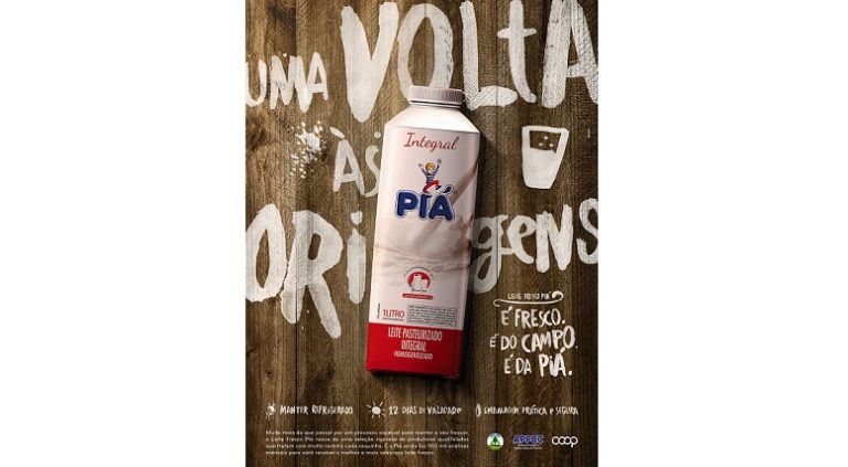 Leite Fresco Piá tem campanha assinada pela Matriz