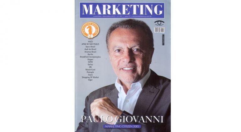 Revista Marketing traz Paulo Giovanni eleito como Marketing Citizen de 2015