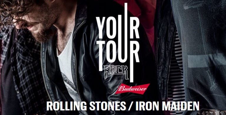 Budweiser leva consumidores para shows de Rolling Stones e Iron Maiden