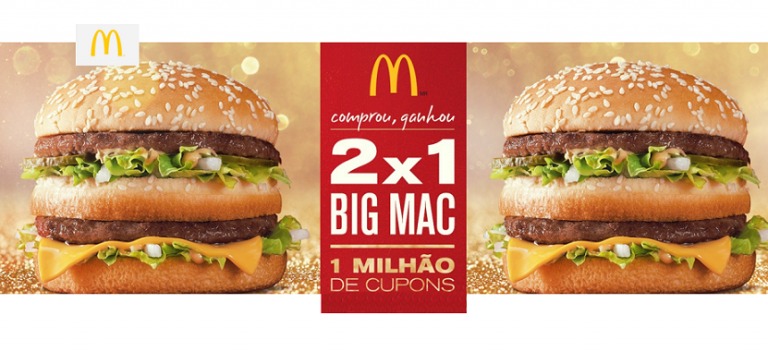 McDonald’s lança a promoção “Comprou, ganhou Big Mac 2×1”