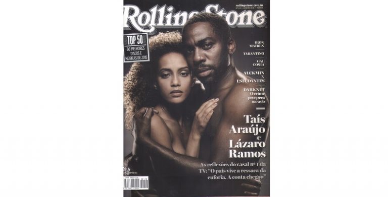 Rolling Stone Brasil destaca reflexões de Táis Araújo e Lázaro Ramos