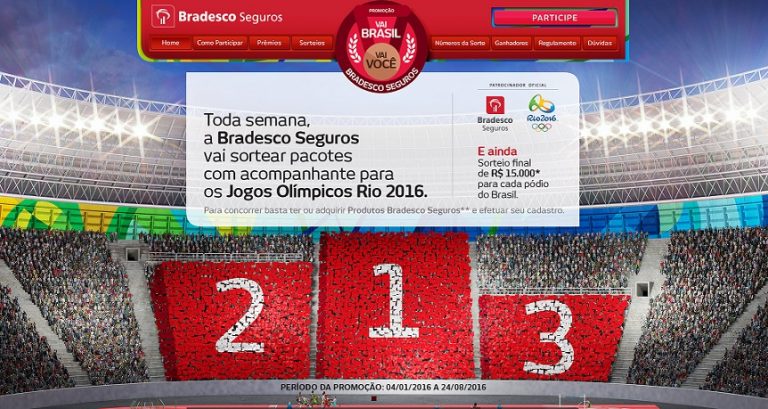 Grupo Bradesco Seguros cria promoção para os Jogos Rio 2016