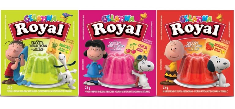 Royal e Snoopy se unem para movimentar mercado de gelatinas