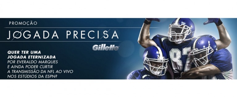 Gillette, patrocinadora da NFL, cria promoção para fãs do esporte no Brasil