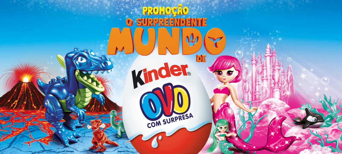 Kinder Ovo lança promoção e surpresas temáticas