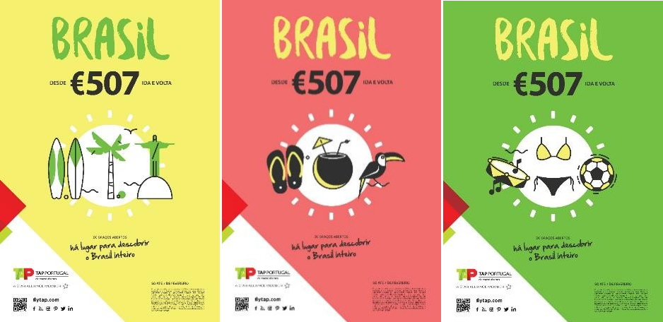 TAP investe em campanha na Europa para atrair mais turistas ao Brasil