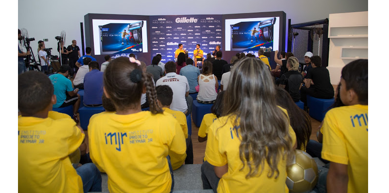 Gillette lança campanha global para Rio 2016 e anuncia parceria com Instituto Projeto Neymar Jr