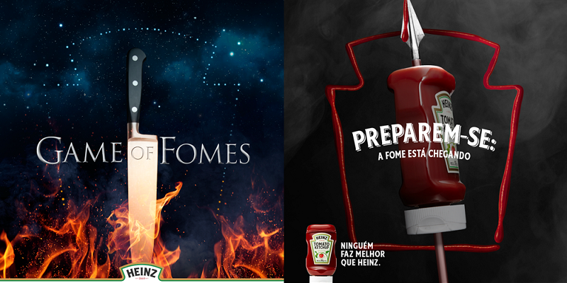 Heinz Brasil cria cartazes para homenagear a série Game of Thrones