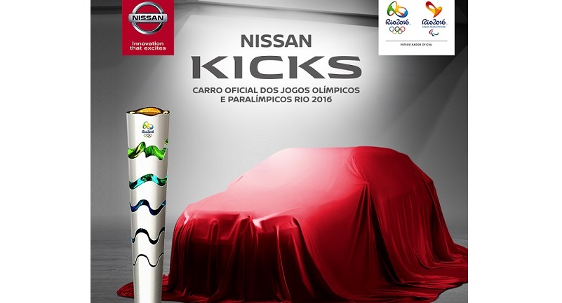 Novo crossover global Nissan Kicks será o carro oficial dos Jogos