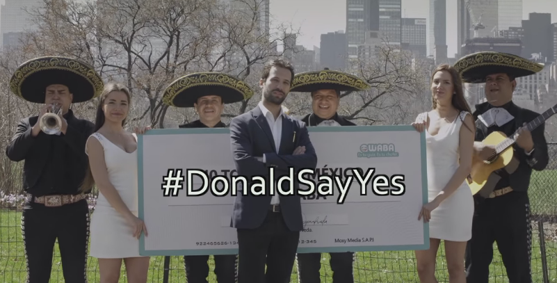 Aplicativo promove campanha para Donald Trump conhecer melhor o México