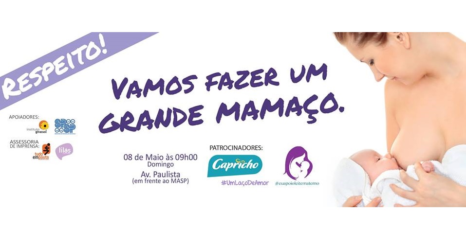 Fraldas Capricho apoia “Mamaço” na Avenida Paulista no Dia das Mães