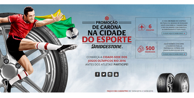 Bridgestone lança promoção “De Carona na Cidade do Esporte”