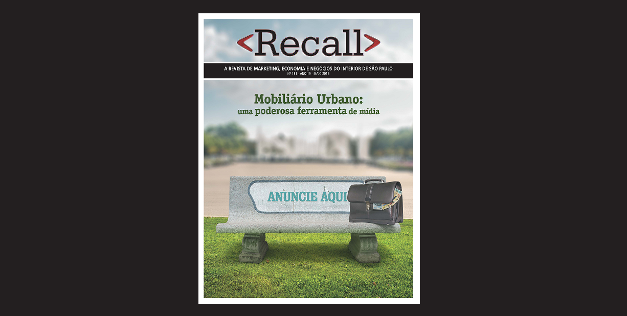 Revista Recall apresenta matéria especial sobre mídia no mobiliário urbano