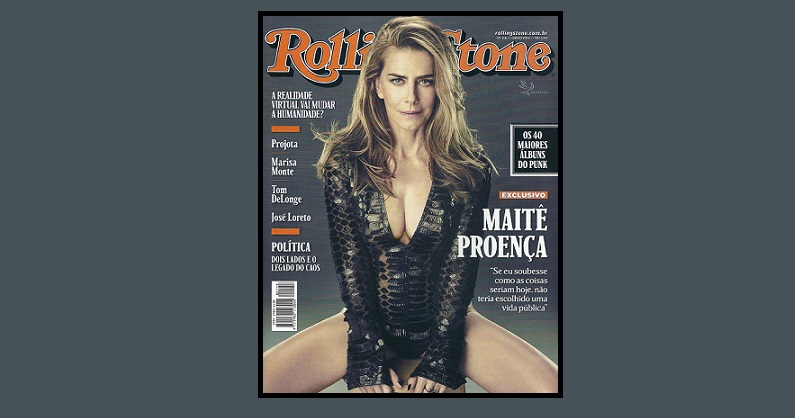 Maitê Proença é destaque na revista Rolling Stone