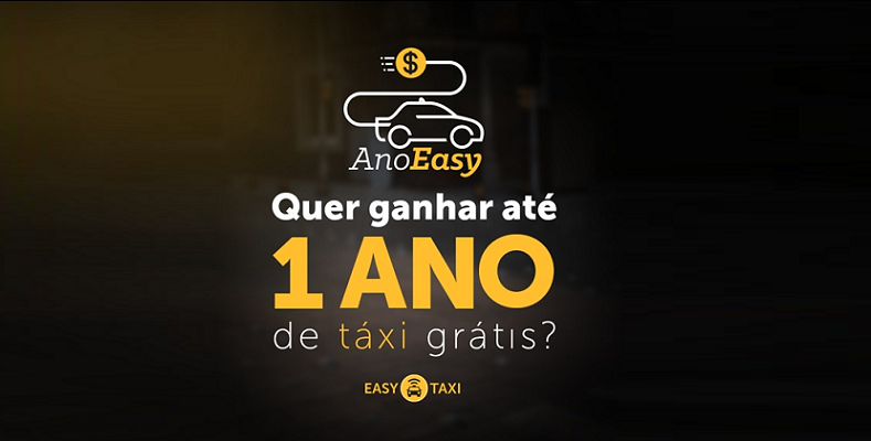 Easy Taxi sorteia até 1 ano de corridas grátis para passageiros