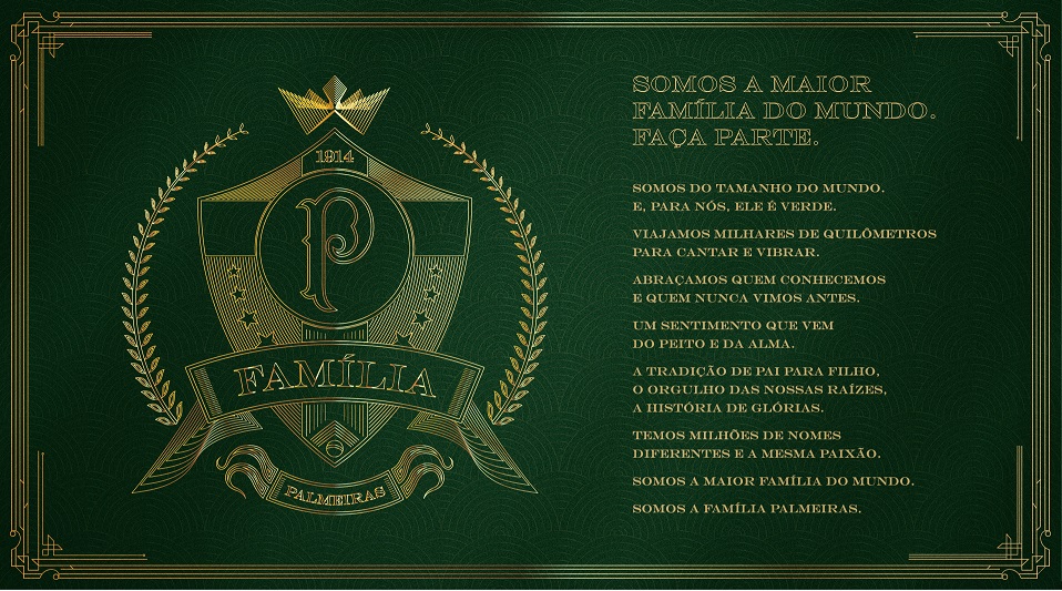 Palmeiras lança campanha institucional