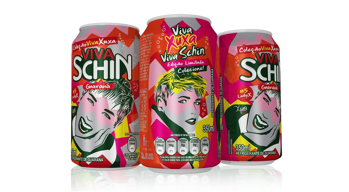Viva Schin lança latas colecionáveis da Xuxa