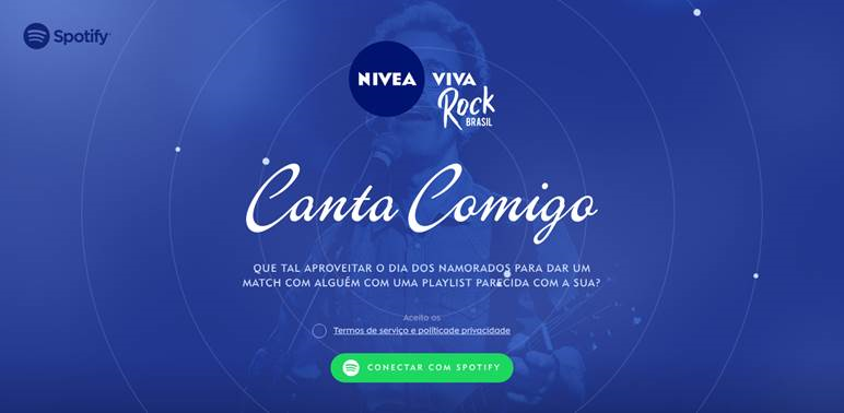 NIVEA e Spotify dão “match” em pessoas com gosto musical parecido