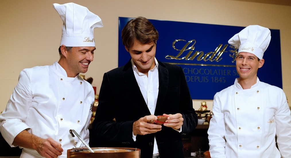 Lindt leva 20 clientes para conhecer Roger Federer