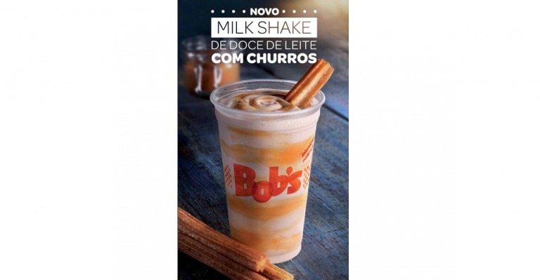 Bob’s lança Milk Shake de Doce de Leite com Churros