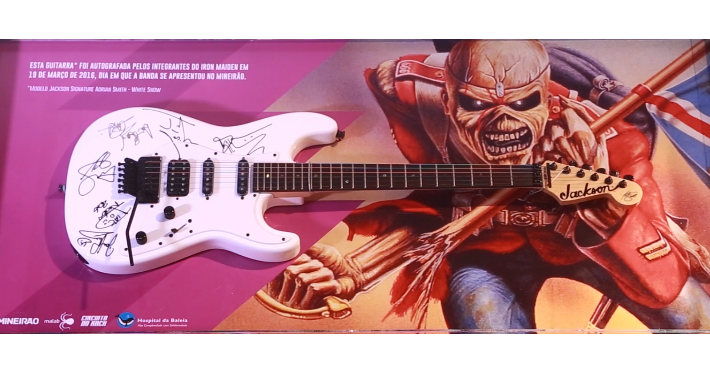 Hospital da Baleia sorteará guitarra autografada pela banda Iron Maiden