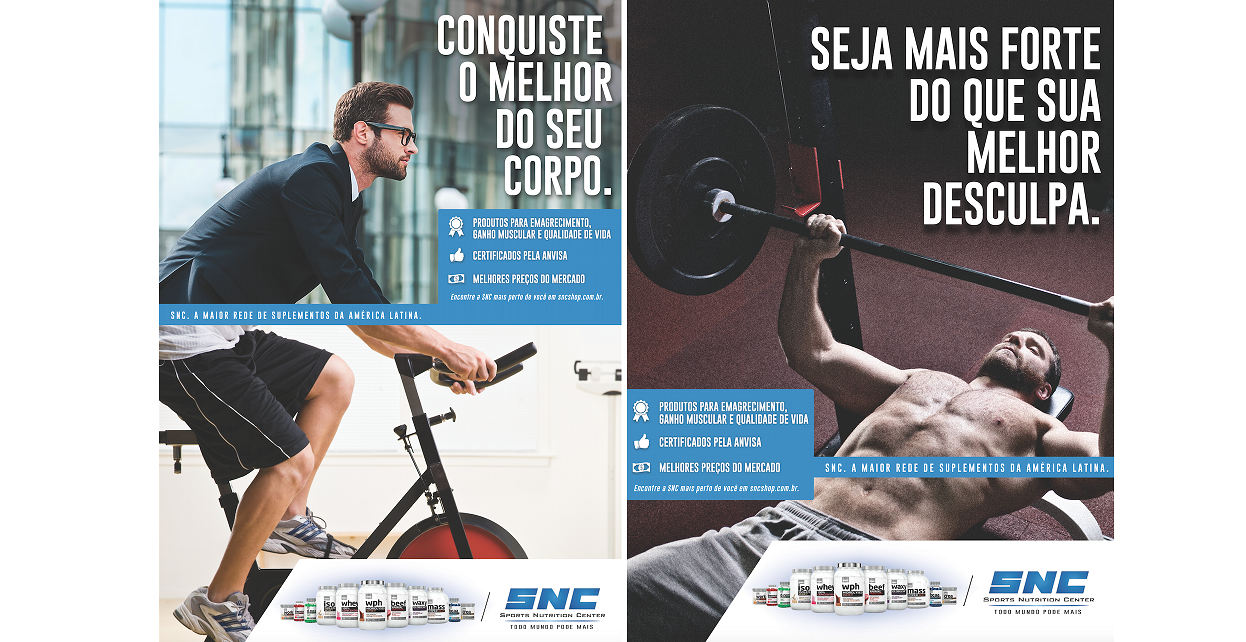 FCB Brasil assina campanha para SNC – Sports Nutrition Center
