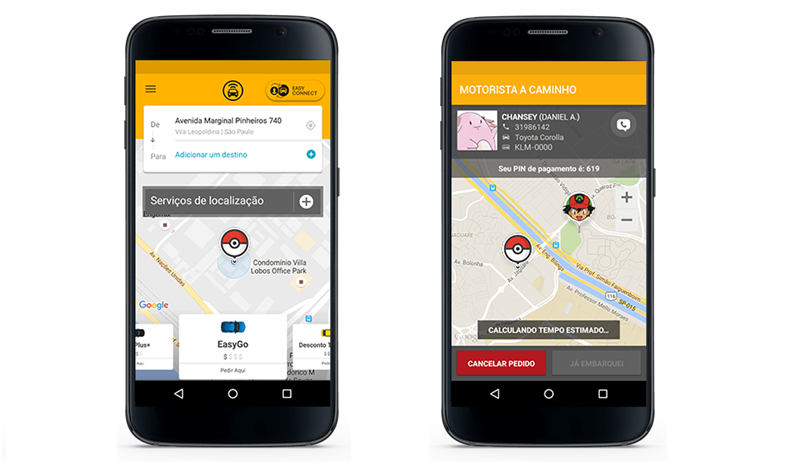 EasyGo transforma motoristas em Pokémons e usuários ganham descontos