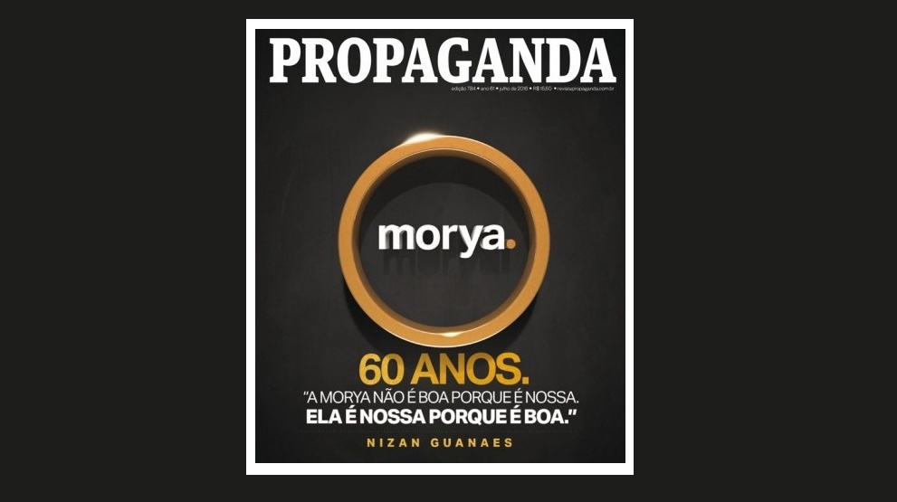 Morya completa 60 anos e é destaque na Revista Propaganda